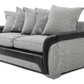 Matinee Scatter Back 3+2 Sofa set Black Silver/ Black Grey