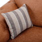 Oakland 2 Seater Leather Sofa Full Back Tan