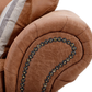 Oakland 2 Seater Leather Sofa Full Back Tan