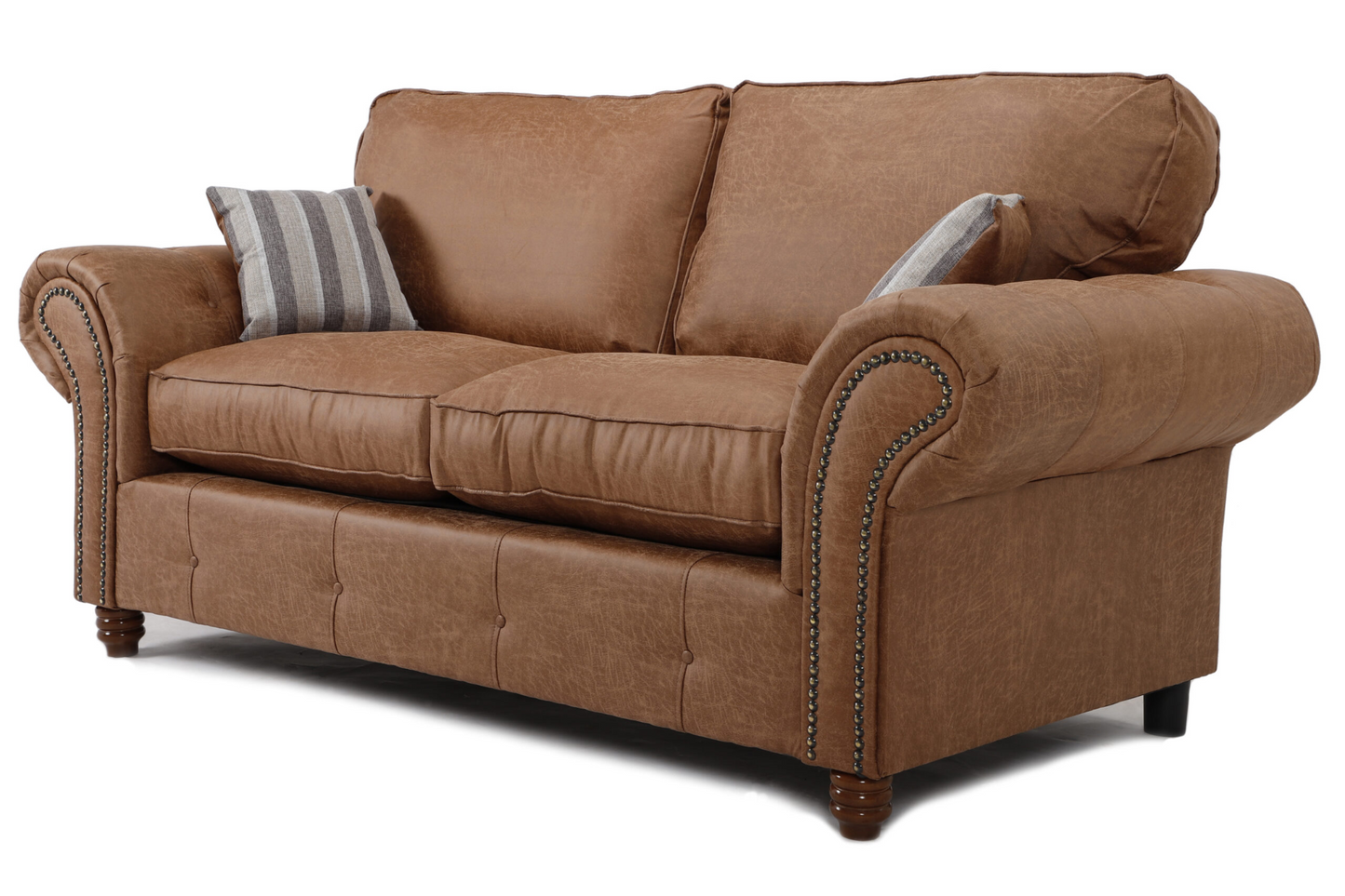 Oakland 3 Seater Sofa Full Back Tan