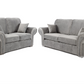 Oakland 3+2 Sofa Set Black Velvet