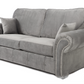 Oakland 3+2 Sofa Set Black Velvet