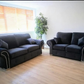 Oakland 3+2 Sofa Set Black Velvet