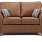 Oakland 3+2 Seater Leather Sofa Set Tan