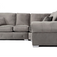 Oakland L-Shape Corner Sofa 2c1/1c2 Plush Grey Fabric