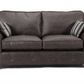 Oakland 3+2 Seater Leather Sofa  Set Charcoal