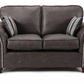 Oakland 3+2 Seater Leather Sofa  Set Charcoal