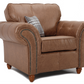 Oakland Leather Armchair Tan