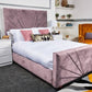 Palermo Bed- Velvet Ottoman Bed Frame