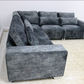 Sloane 2C2 5 Seater Corner Sofa - Platinum Alaska Grey Fabric