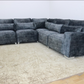 Sloane 2C2 5 Seater Corner Sofa - Platinum Alaska Grey Fabric