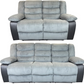 Rio 3+2 Recliner Sofa Grey Cord Fabric