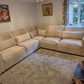Sloane 2C2 5 Seater Corner Sofa - Beige plush velvet