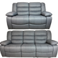 Sorrento 3+2 Grey Fabric Recliner Manual With Cupholders