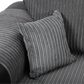 Tangent 2 Seater Sofa Black/Grey Cord