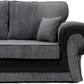 Tangent Large Corner 2C2 Sofa Black/Grey Cord
