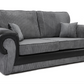 Tangent 3 Seater Sofa Black/Grey Cord