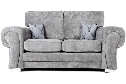 Verona 2 Seater Sofa Full Back Grey