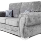 Verona 2 Seater Sofa Full Back Grey