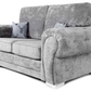 Verona 3+2 Sofa Set Full Back Kensington Grey And Mink Fabric