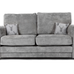 Verona 3+2 Sofa Set Full Back Kensington Grey And Mink Fabric