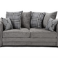 Verona 3+2 Sofa Scatter Back Sofa Set Grey Kensington Fabric