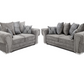 Verona 3+2 Sofa Scatter Back Sofa Set Grey Kensington Fabric