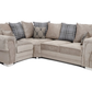 Verona Mink Fabric Scatter Back Corner Sofa 2c1/1c2