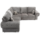 Verona Full Back Corner Sofa 5 Seater 2c2 Full Back/ Scatter Back
