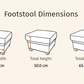 Foot Stool Grey - Windsor