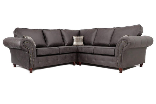 Oakland Large Corner Sofa Charcoal