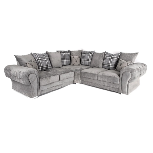 Verona Full Back Corner Sofa 5 Seater 2c2 Full Back/ Scatter Back