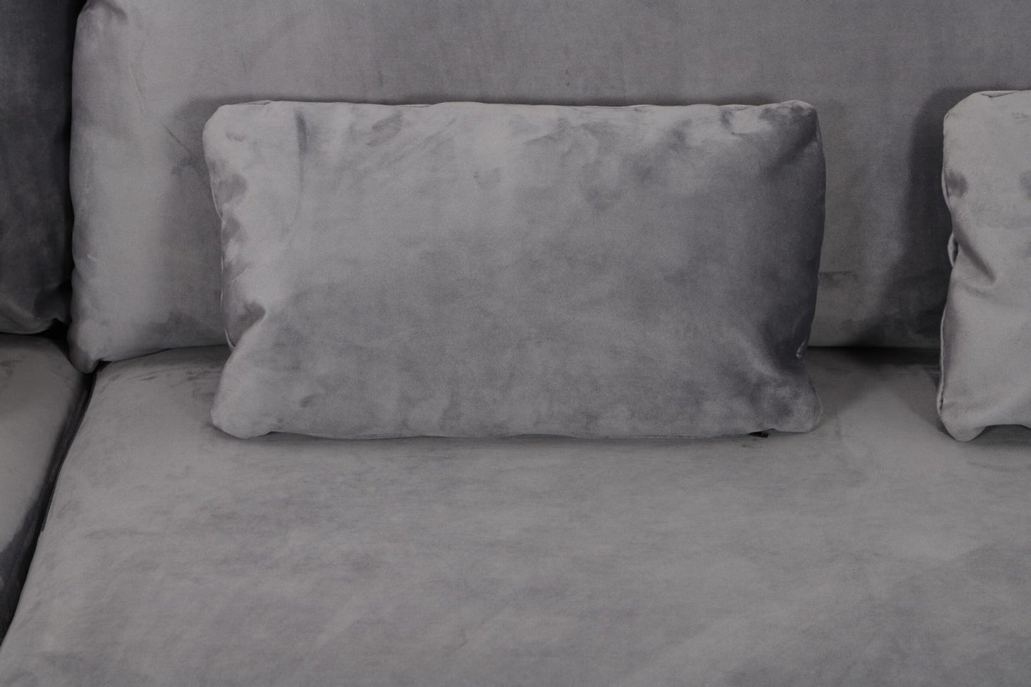 London U-Shape Sofa Plush Steel