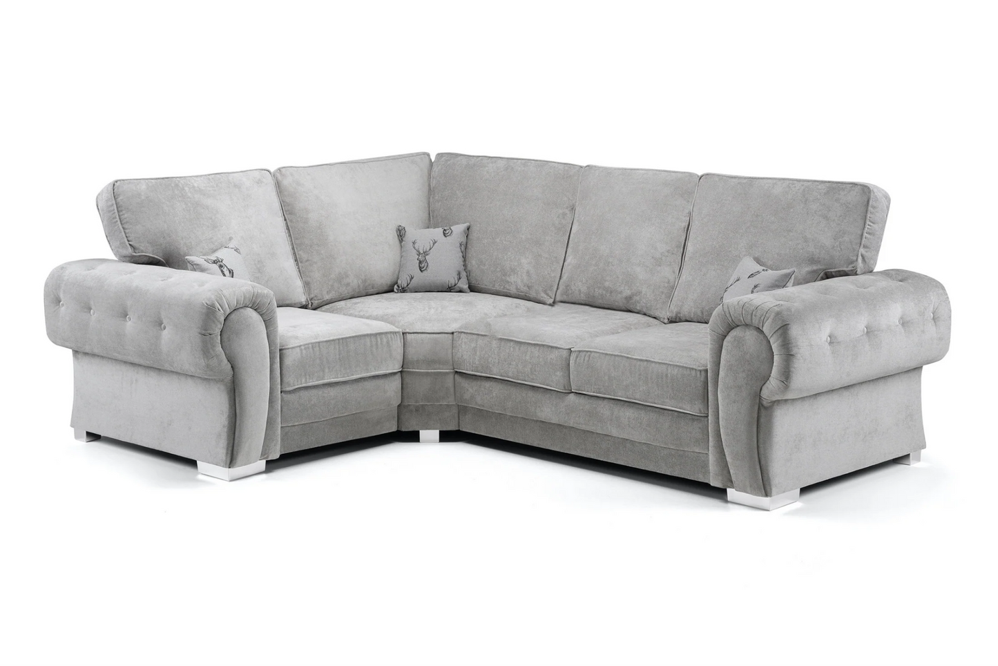 Verona Full Back 2c1/1c2 Grey corner sofa